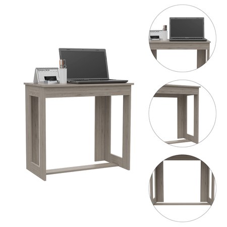 Tuhome Oasis Writing Desk, Light Gray ELZ5558